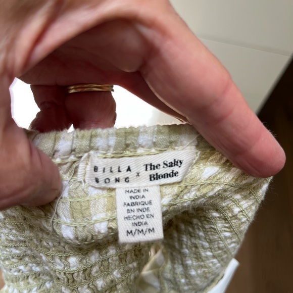 Salty Blonde for Billabong Tidal gingham crop top - Picture 6 of 8